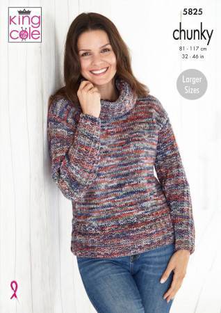 Sweaters in King Cole Shadow Chunky (5825) | The Knitting Network