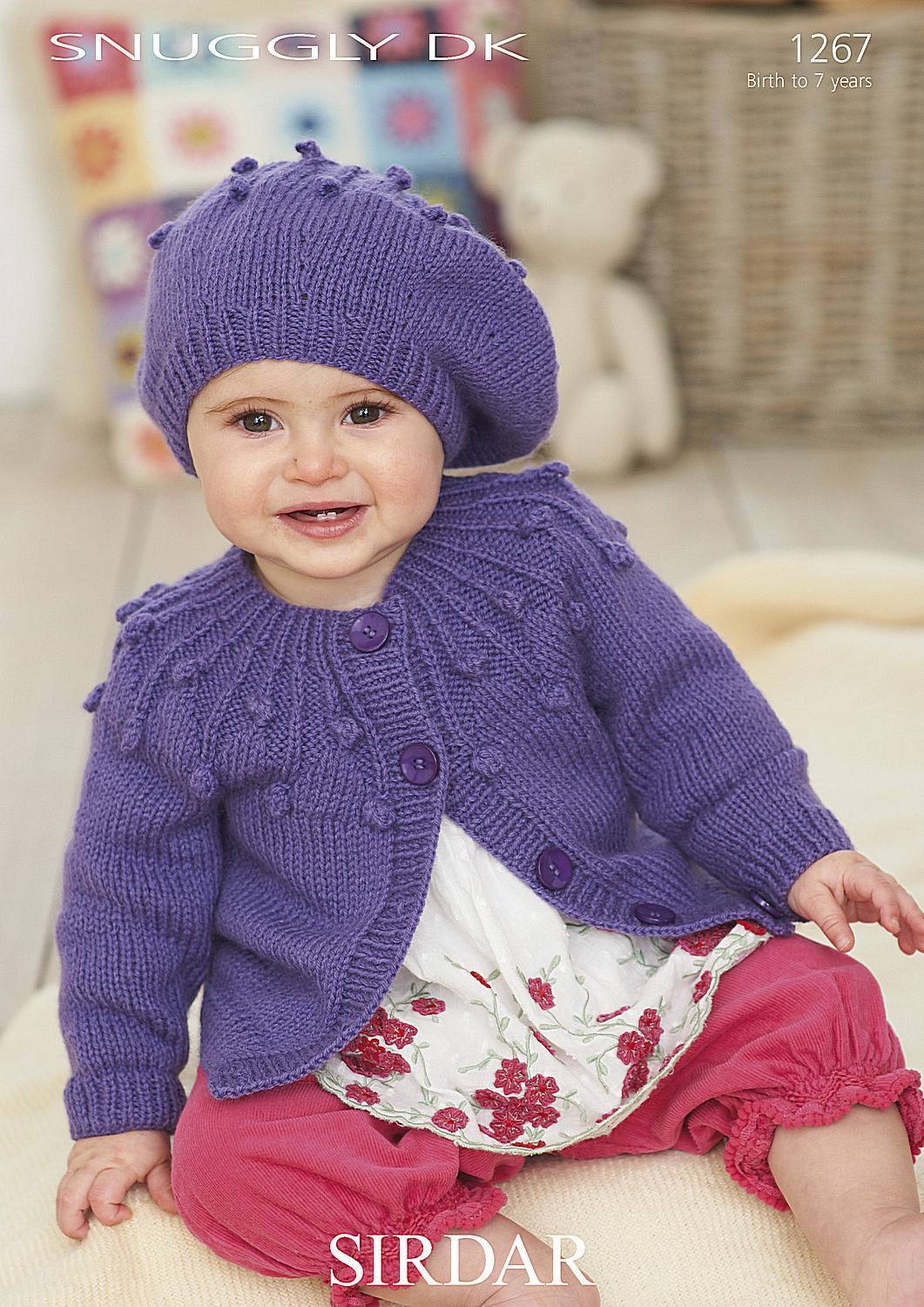 Cardigan and Beret in Sirdar Snuggly DK (1267) | The Knitting Network
