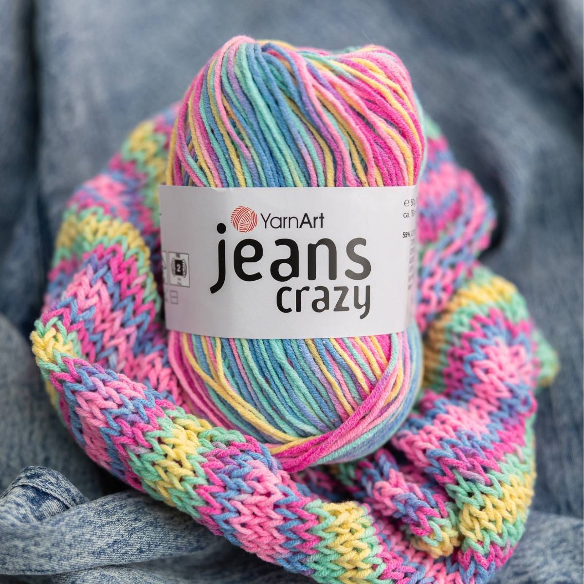 Yarn Art Jeans Crazy 7204 ✔️ Mila Druciarnia