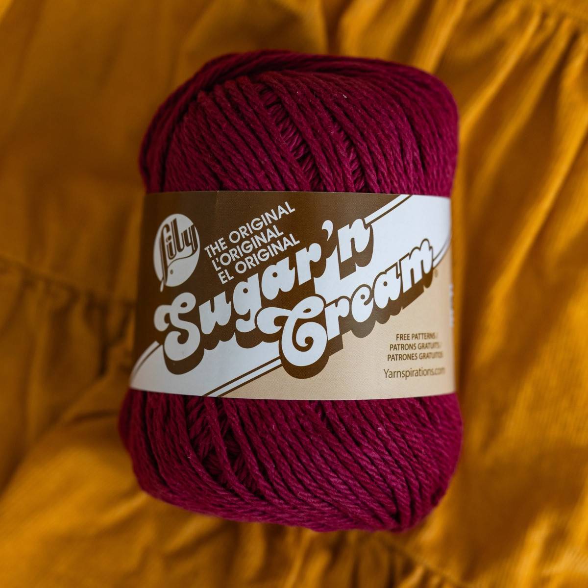 Lily Sugar'n Cream Yarn - Hot Pink