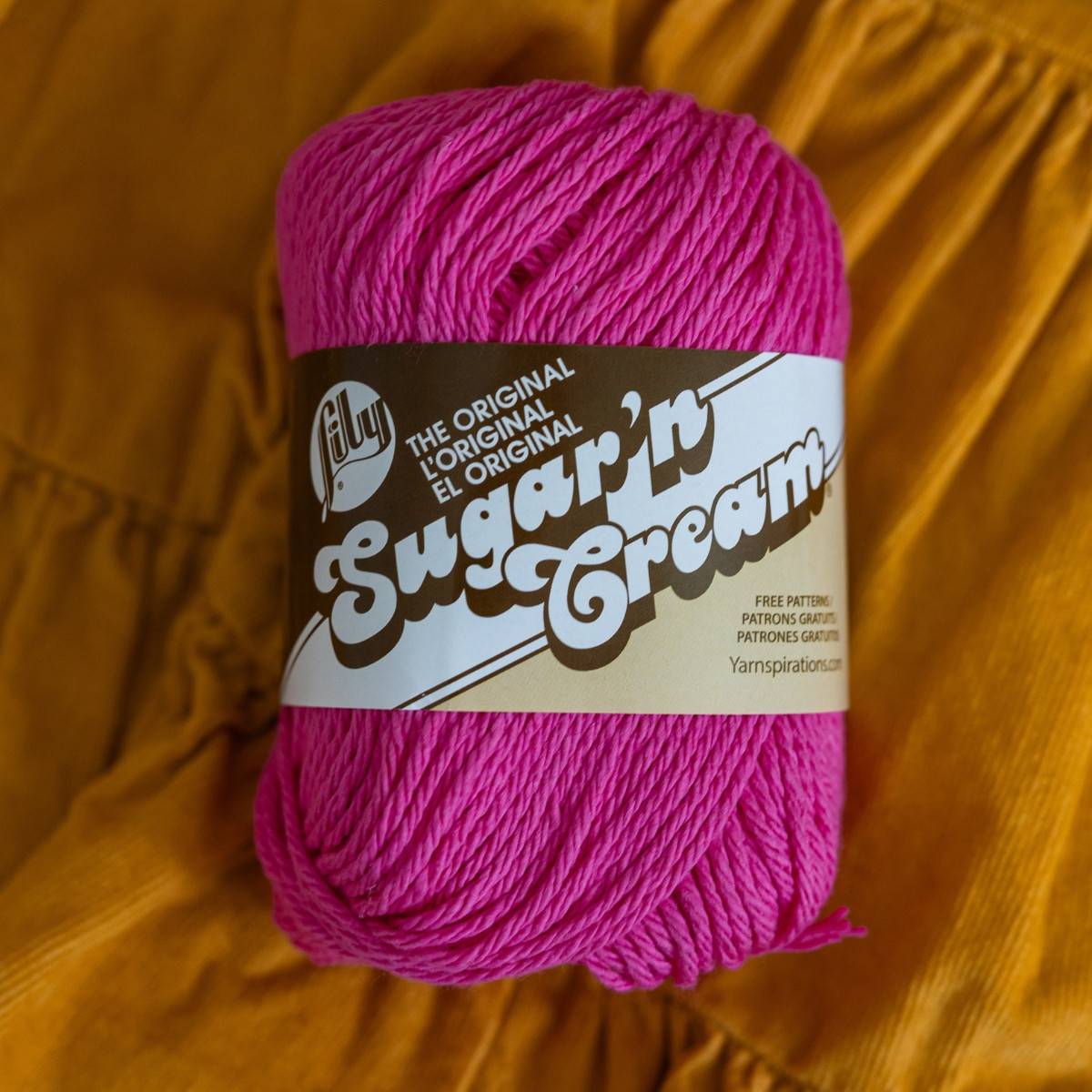 Sugar'n Cream Yarn Hot Pink