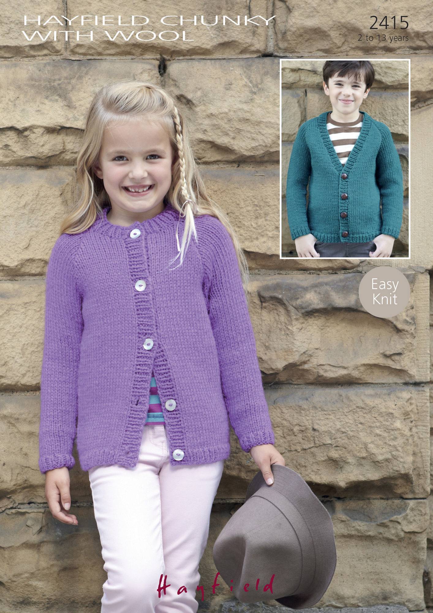 Cardigans in Hayfield Chunky with Wool (2415) | The Knitting Network