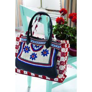 Women's tote bag with a bright floral design