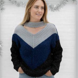 Ladies Chevron Sweater