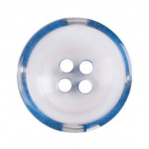 Size 17mm, 4 Hole, Clear/Blue, Pack of 3
