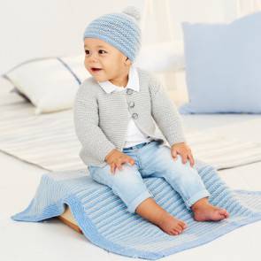 Cardigan, Blanket and Hat in Stylecraft Bambino DK (9530)