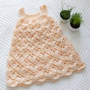 Girl's Crochet Dress in Sunflower Yarns DK