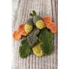 Acorn And Leaf Brooch Crochet Pattern