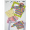 Sweaters in James C Brett Baby DK and Baby Twinkle Prints DK (JB684)