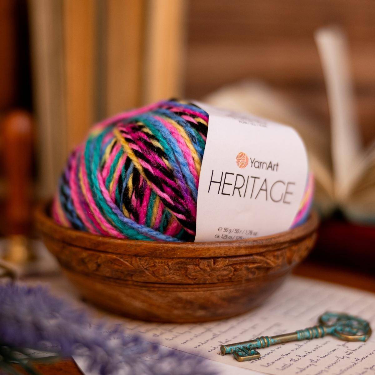 Yarnart Heritage Knitting Yarn - Variegated- 342 - Hobiumyarns