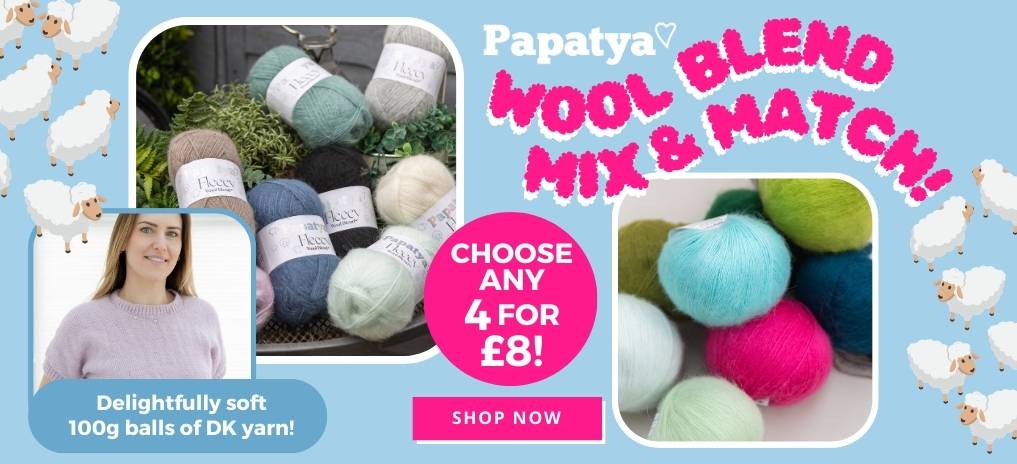 Papatya Wool Blends 4 for £8